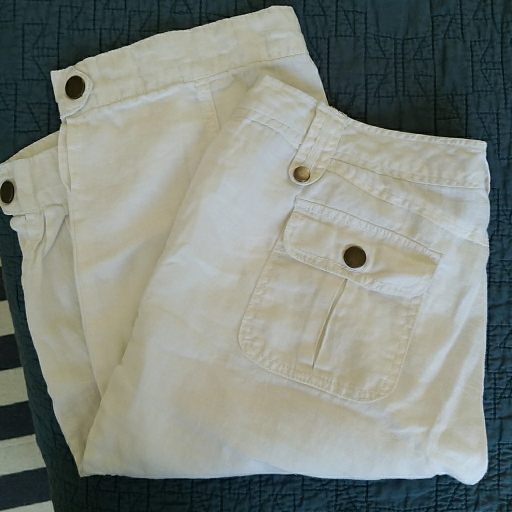 Linen capri pant
